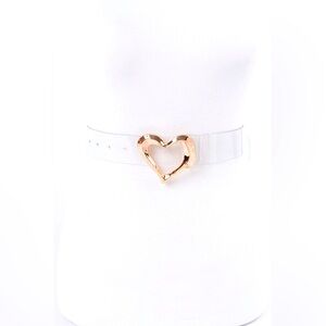 Clear Transparent Heart Waist Statement Belt
